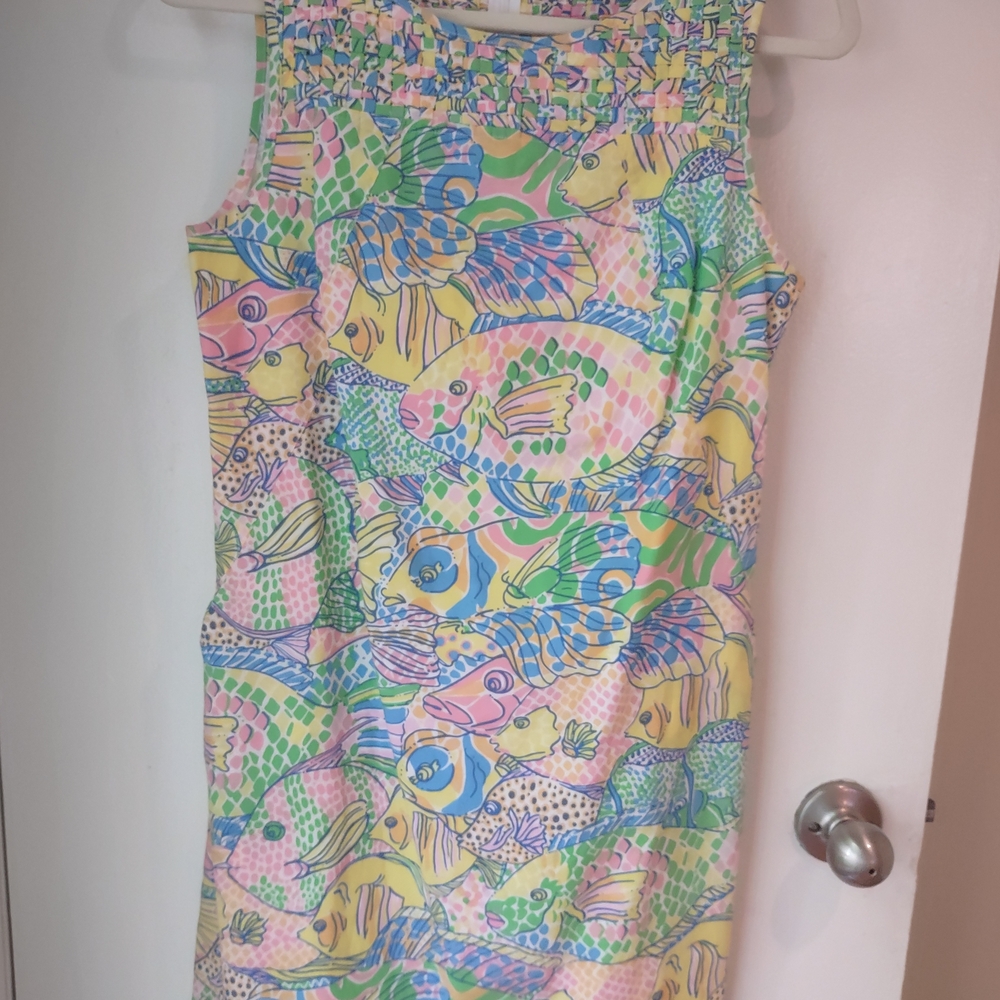 Lilly Pulitzer Party School Florida Fish Shift Dress